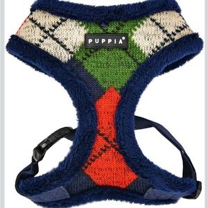Jolly Checkered Pattern Puppia Dog Harness